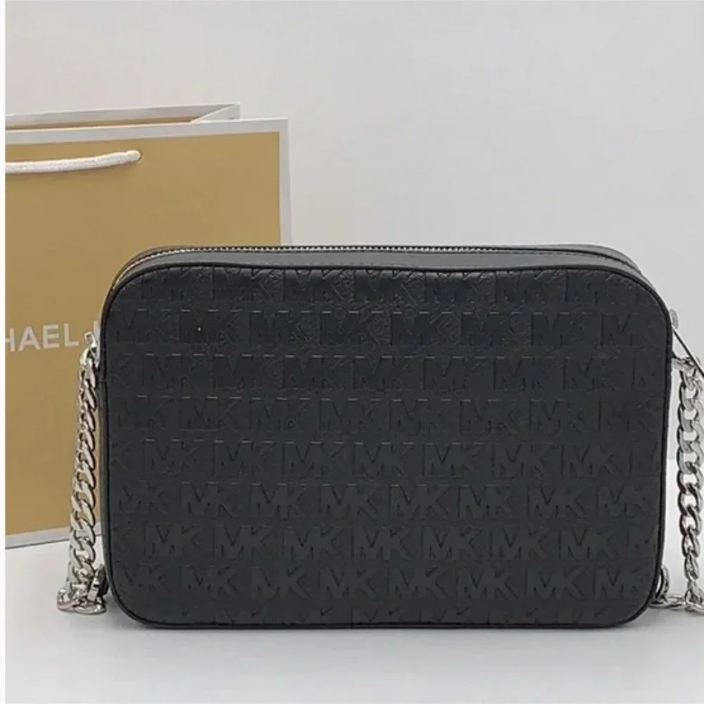 MICHAEL KORS LARGE EAST WEST CROSSBODY BLACK